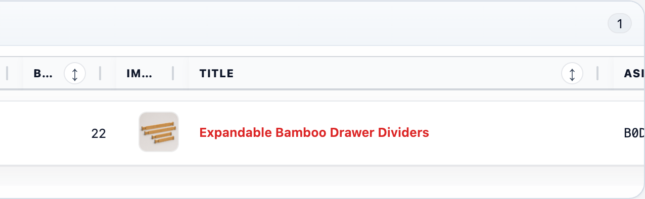 Actual CampaignBoss available-products table for synthetic seller Maple Harbor Home.